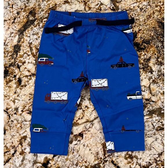 NWT GAP Baby Grey & Blue W/Christmas Tree Print Bodysuit & Pull-On Pants - 3-6M - Picture 4 of 8